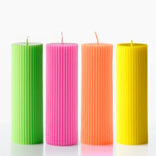 Neon Pillar Soy-Blend Candle